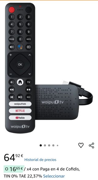 Waipu.tv 4K Stick con Mando