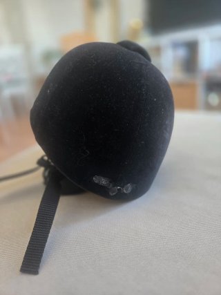 Casco Equitación Zaldi Terciopelo Negro