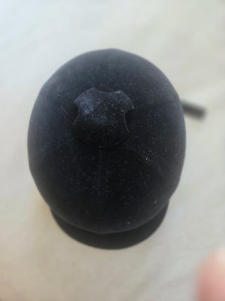 Casco Equitación Zaldi Terciopelo Negro