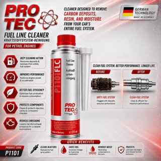 Protec P1101 Limpiador Línea Combustible Gasolina