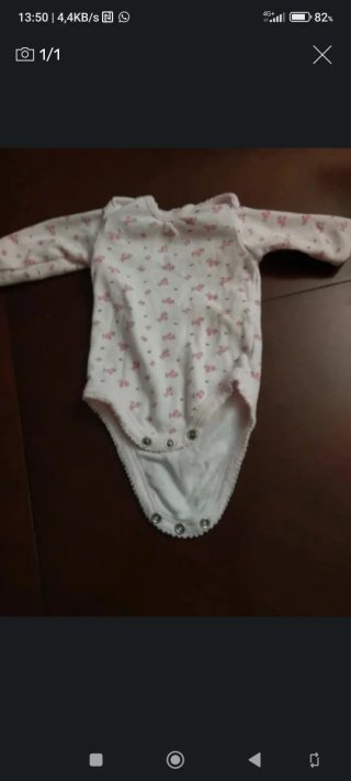 Body bebé estampado floral