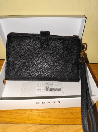 Bolso Billetera Guess Original Negro