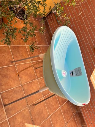 Bañera OKBABY Bella con soporte azul