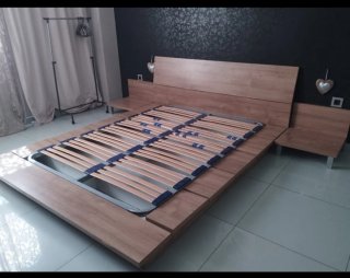 Cama estilo japonés madera