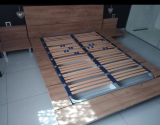 Cama estilo japonés madera
