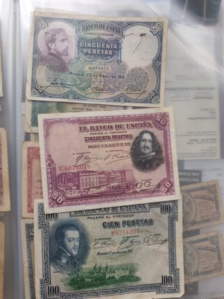 Colección Billetes Antiguos España (+25)