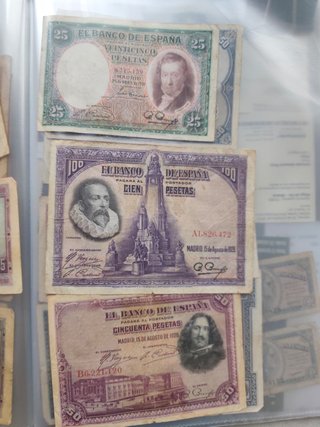 Colección Billetes Antiguos España (+25)