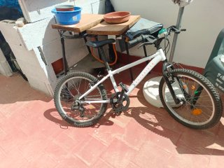 Bicicleta Rockrider Blanca