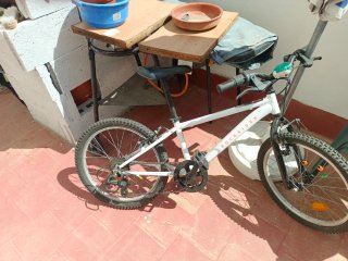 Bicicleta Rockrider Blanca