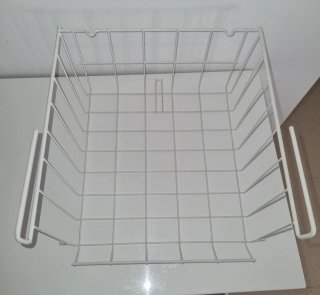 2 estantes organizador de metal blanco