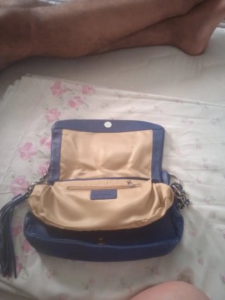 Bolso Guy Laroche Azul Piel