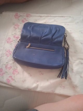Bolso Guy Laroche Azul Piel