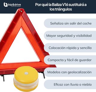 Baliza V16 DGT Conectada Bip&Drive + Funda