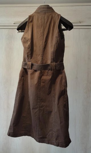 Vestido Safari  ZARA BASIC Talla S Marrón