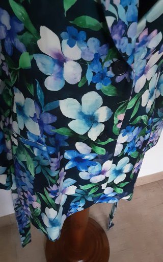 Blazer floreale con cintura Marcel Ostertag