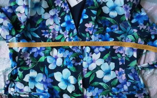 Blazer floreale con cintura Marcel Ostertag