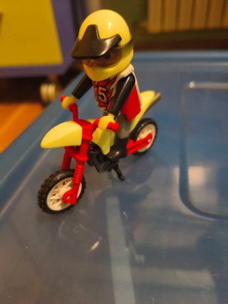 Playmobil Moto Motocross Amarillo