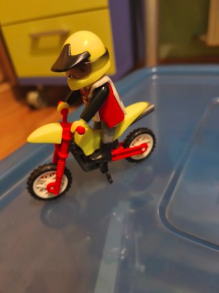 Playmobil Moto Motocross Amarillo
