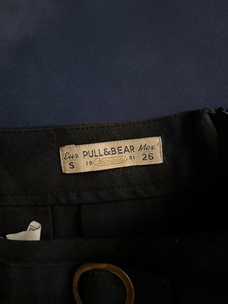 Falda Plisada Tartán Pull&Bear Hebillas Doradas