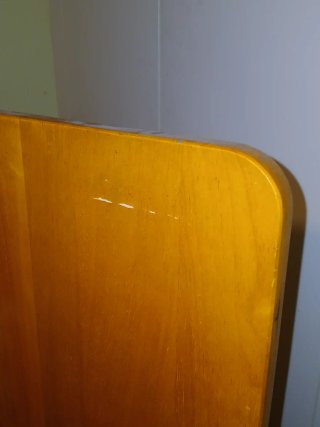 Trona convertible en mesa de madera