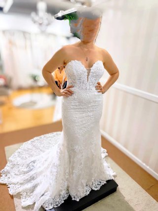 Vestido de Novia Sirena Rosa Clara Floral