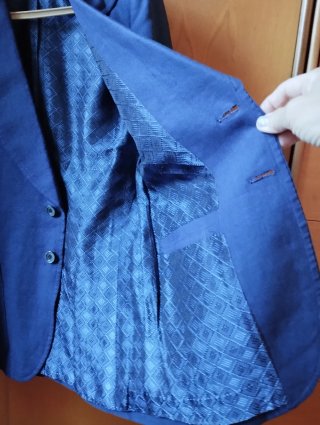Abito estivo vintage uomo blu