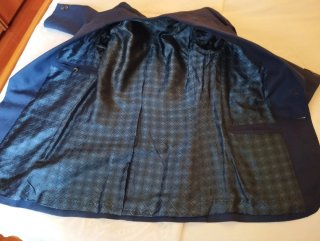 Abito estivo vintage uomo blu