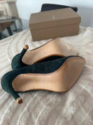 Zapatos Zara NUEVO Ante Verde