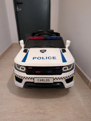 Coche Policía Batería Infantil