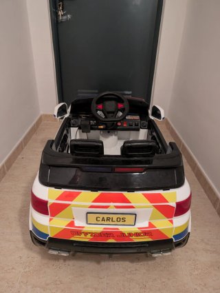Coche Policía Batería Infantil