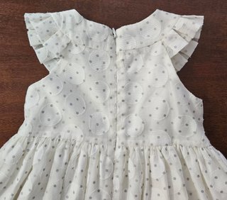 Vestito da cerimonia bianco e grigio