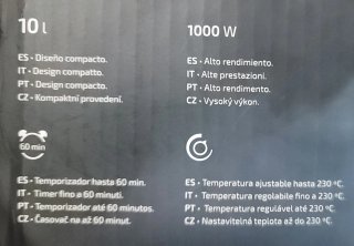 Horno Eléctrico Cecotec Bake&Toast 1090