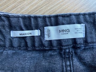 Falda vaquera gris Mango Talla M