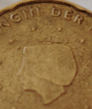 20 céntimos Holanda 2002 error acuñación