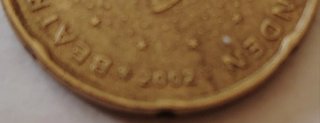 20 céntimos Holanda 2002 error acuñación