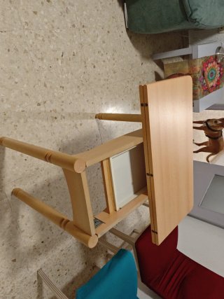 Mesa de cocina abatible madera