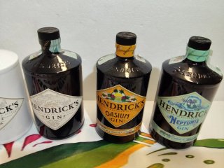 Set 5 Bottiglie Vuote Gin Hendricks