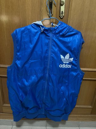 Chaleco Adidas Reversible Azul y Blanco