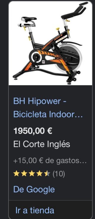 Bicicleta Estática BH Duke