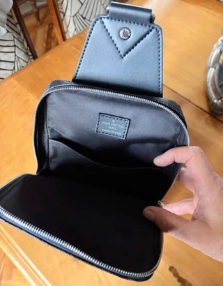 Bolso bandolera Damier Graphite