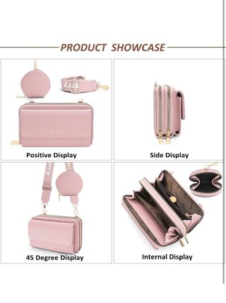 Bolso Bandolera Baellerry Rosa Cuero Mujer