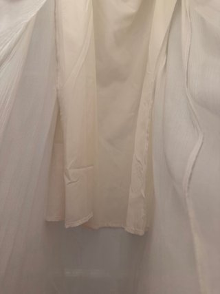 Falda larga blanca