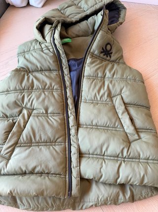 Chaleco Benetton niño verde 8-10 años
