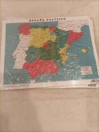 Ocho. Puzzles, Mapa Político España.