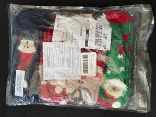 4 Pares Calcetines Navideños Mujer