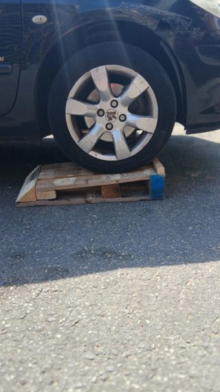 Rampas de madera para coches