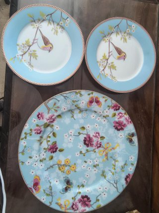 Set 3 Platos Pip Studio Porcelana Decorativos