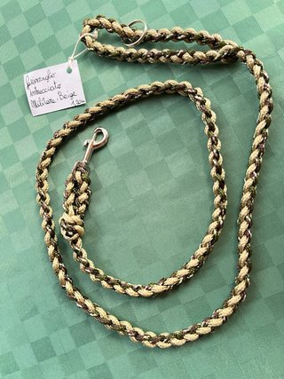 Guinzaglio intrecciato Militare - Beige