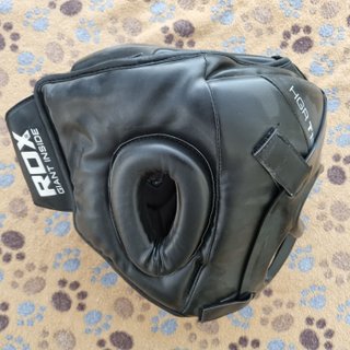 Casco Protección Boxeo RDX Negro. Taman̈o L