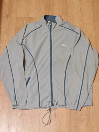 Chaqueta Adidas Vintage Gris Azul Talla M